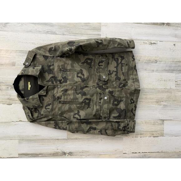 Gianni Bini Women's XS Camouflage Utility Jacket Military Fall Layering Casual - Picture 9 of 11